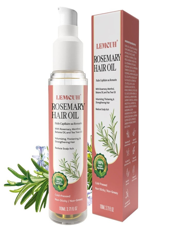 Lemcuh Hair Growth Serum Oil for Women, 100% Vegan Herbal Extracts, Follicle Activating Scalp Serum, Root Revive for Thicker Fuller Hair, Hair Loss, Shedding, Dry & Damaged Hair Treatment, 3.7 fl oz - Image 1